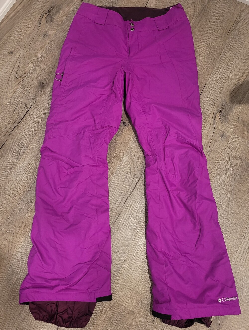 Columbia Bugaboo Fuchsia Pink Insulated Snow Pants Waterproof Size Medium
